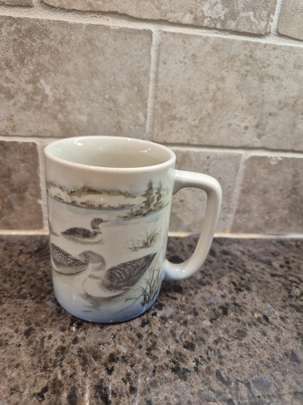 Otagiri Japan Loon Ceramic Mug 1970s Vintage Collectible RARE EUC